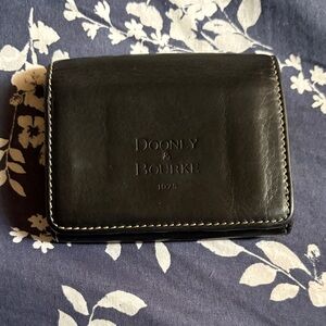 Dooney & Bourke Black Leather Card Holder wallet
